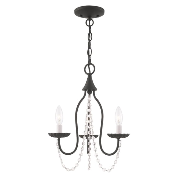 Livex Lighting - Alessia - 3 Light Mini Chandelier in Farmhouse Style - 13