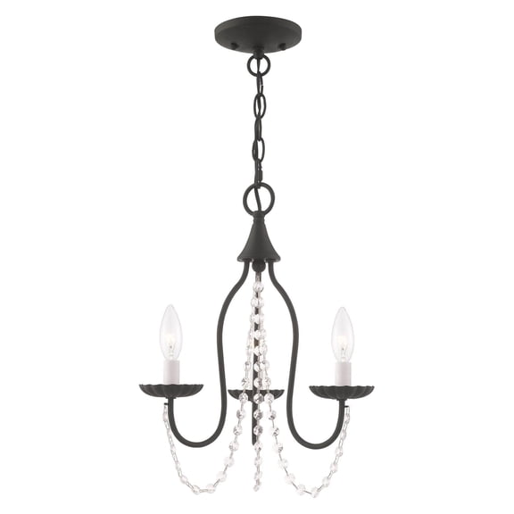 Livex Lighting - Alessia - 3 Light Mini Chandelier in Farmhouse Style - 13