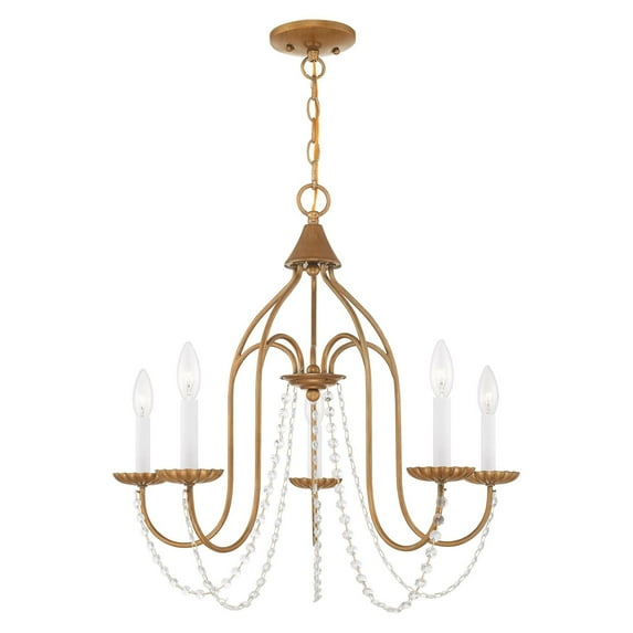 Livex Lighting - Alessia - 5 Light Chandelier in Farmhouse Style - 24 Inches