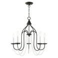 thumbnail image 1 of Livex Lighting - Alessia - 5 Light Chandelier in Farmhouse Style - 24 Inches, 1 of 11
