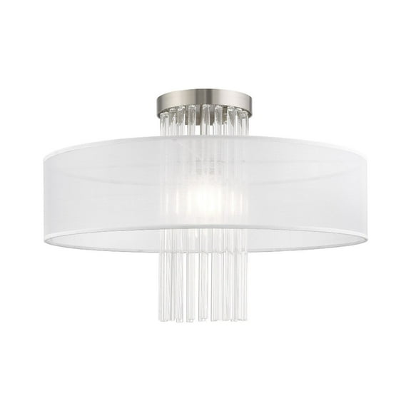 Livex Lighting - Alexis - 1 Light Flush Mount in Contemporary Style - 20 Inches