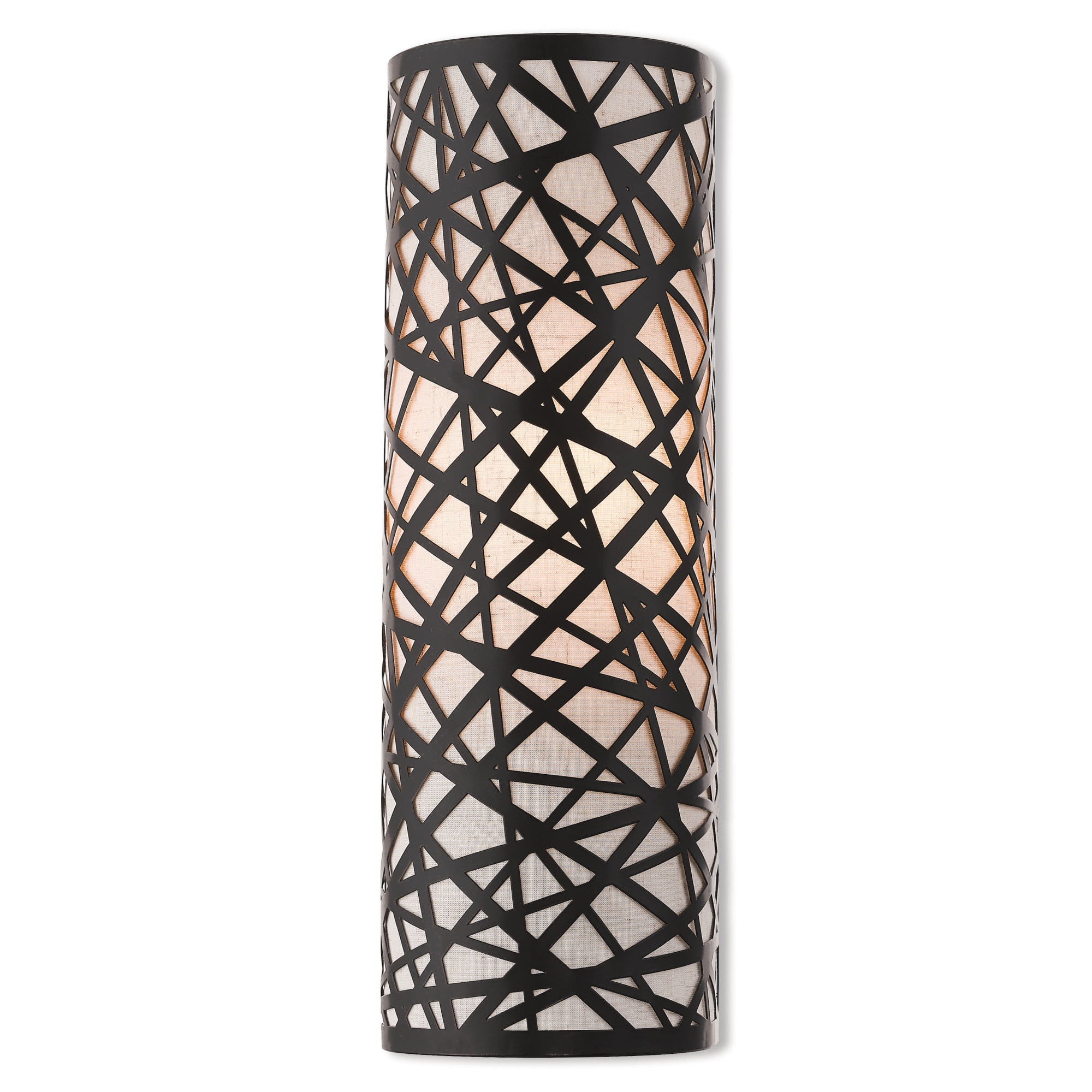 Allendale Bronze Bird Nest Design ADA Wall Sconce with Oatmeal Shade