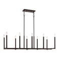 thumbnail image 1 of Livex Lighting Alpine Linear Chandelier in Bronze, 1 of 14