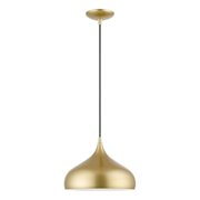 41172-33 Livex Lighting Amador - 1 Light Pendant In Transitional Style-15 Inches Tall and 11.75 Inches Wide -Traditional Installation