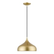 41172-33 Livex Lighting Amador - 1 Light Pendant In Transitional Style-15 Inches Tall and 11.75 Inches Wide -Traditional Installation