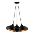 thumbnail image 1 of 41053-68 Livex Lighting Amador - 3 Light Cluster Pendant In Transitional Style-15 Inches Tall and 25 Inches Wide-Shiny Black Finish, 1 of 9