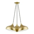 thumbnail image 1 of 41053-33 Livex Lighting Amador - 3 Light Cluster Pendant In Transitional Style-15 Inches Tall and 25 Inches Wide-Soft Gold/Polished Brass Finish, 1 of 9