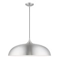 thumbnail image 1 of 49234-66 Livex Lighting Amador - 3 Light Large Pendant In Transitional Style-15.75 Inches Tall and 23.75 Inches Wide-Brushed Aluminum/Polished Chrome, 1 of 12