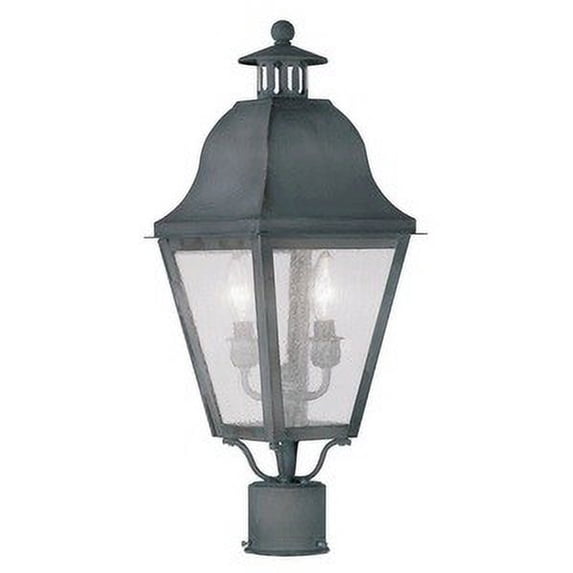 Livex Lighting - Amwell - Two Light Post - 8.5 Inches wide by 23 Inches high -