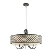 Livex Lighting Arabesque 6 Light Pendant Light in English Bronze