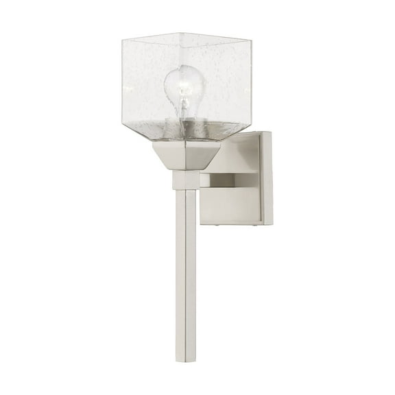 10389-91 Livex Lighting Aragon - 1 Light Bath Vanity In Architectural Style-16 Inches Tall and 4.75 Inches Wide-Brushed Nickel Finish