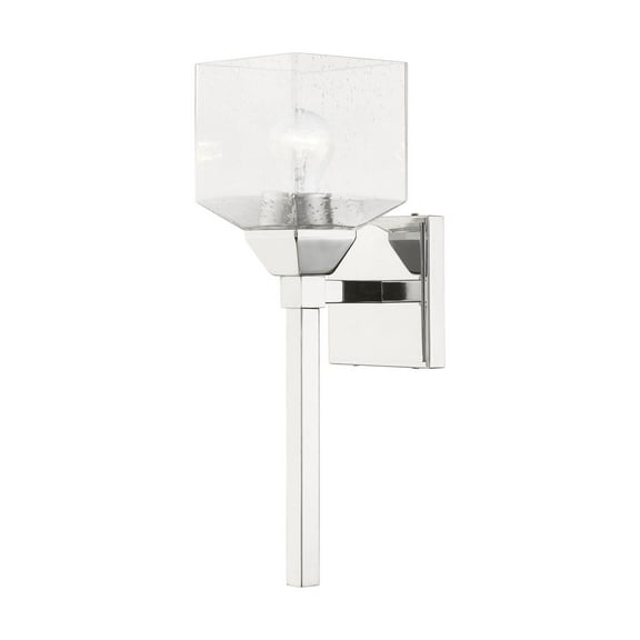 10389-05 Livex Lighting Aragon - 1 Light Bath Vanity In Architectural Style-16 Inches Tall and 4.75 Inches Wide-Polished Chrome Finish
