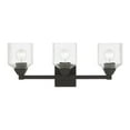 thumbnail image 1 of 10383-04 Livex Lighting Aragon - 3 Light Bath Vanity In Architectural Style-9.5 Inches Tall and 23 Inches Wide-Black Finish, 1 of 14