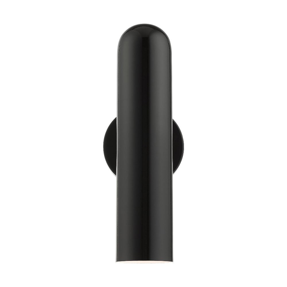 Ardmore Chic Mid-Century Modern Classic Shiny Black Sconce