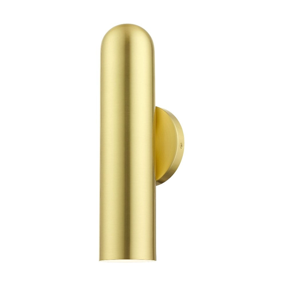 Elegant Satin Brass Direct Wired 1-Light Sconce