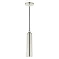 thumbnail image 1 of 46751-91 Livex Lighting Ardmore - 1 Light Pendant in Mid Century Modern Style - 5.13 Inches wide by 16.5 Inches high-Brushed Nickel Finish, 1 of 7
