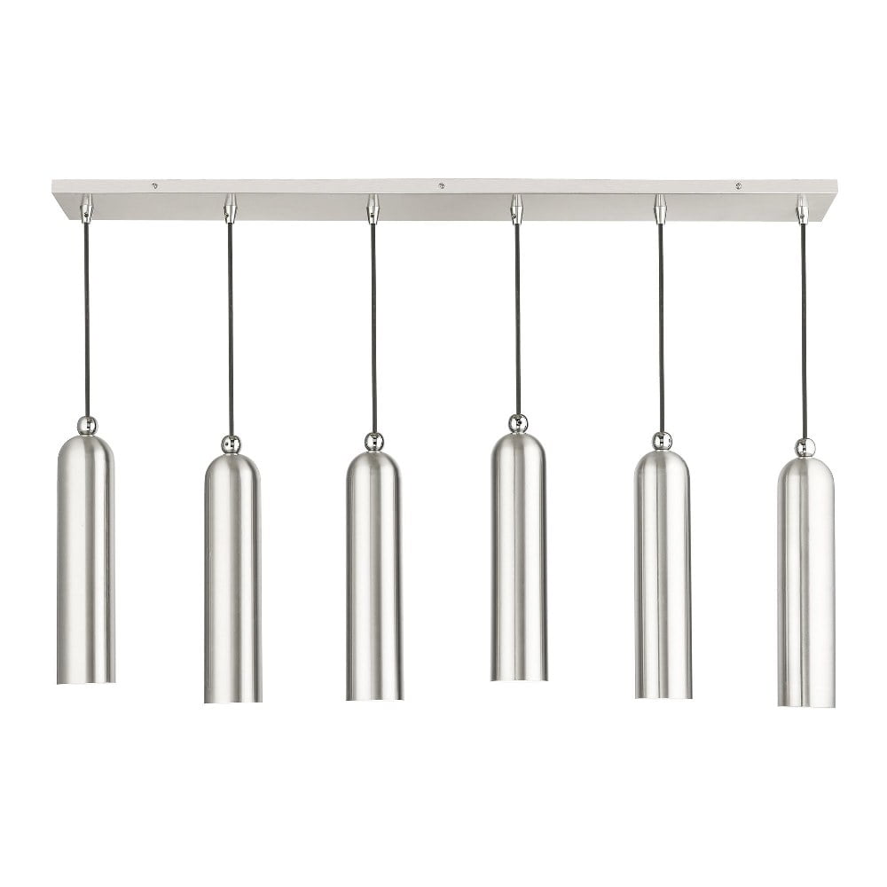 Ardmore Brushed Nickel 6-Light Modern Island Pendant