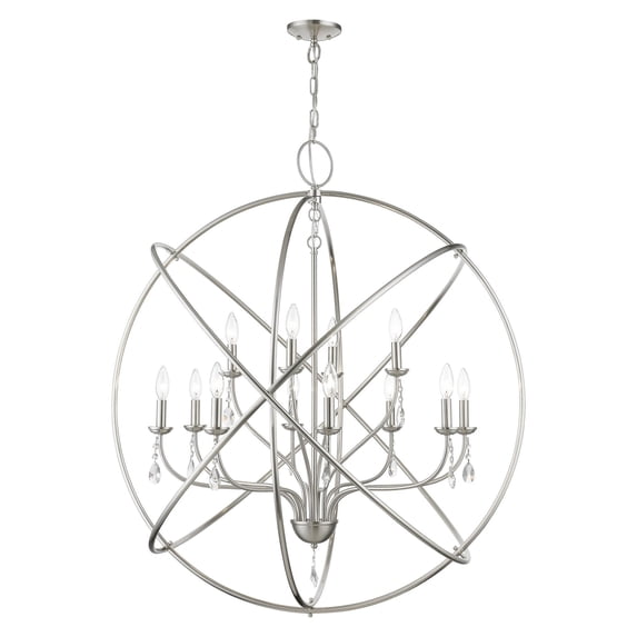 Livex Lighting - Aria - 12 Light Grande Foyer Chandelier In Shabby Chic