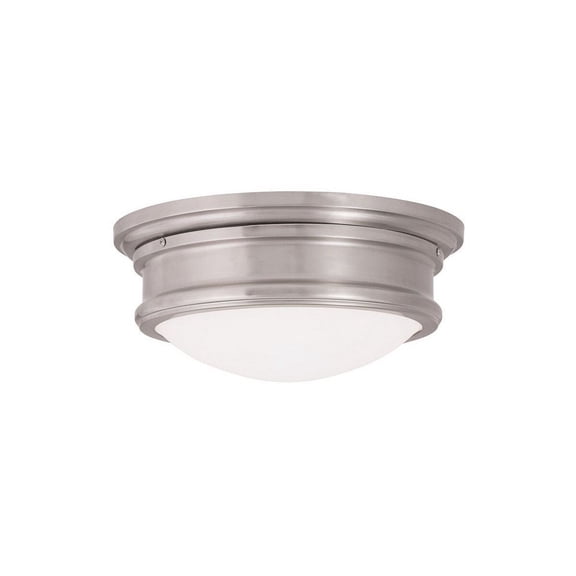 7341-05 Livex Lighting Astor - 2 Light Flush Mount in Coastal Style - 11 Inches wide by 4.5 Inches high-Polished Chrome Finish