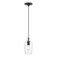 thumbnail image 1 of Livex Lighting, 41240-04, Avery, Mini Pendant, Black with Brushed Nickel Accent, 1 of 10