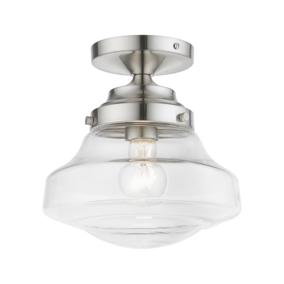 Livex Lighting - Avondale - 1 Light Semi-Flush Mount In Nautical Style-9.25