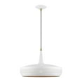 thumbnail image 1 of 49353-03-Livex Lighting-Banbury - 1 Light Pendant In Geometric Style-17.5 Inches Tall and 17 Inches Wide-White/Antique Brass Finish    -Traditional, 1 of 2