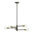 thumbnail image 1 of 45865-07 Livex Lighting Bannister - 5 Light Chandelier In Modern Style-15.5 Inches Tall and 24 Inches Wide     -Traditional Installation, 1 of 15