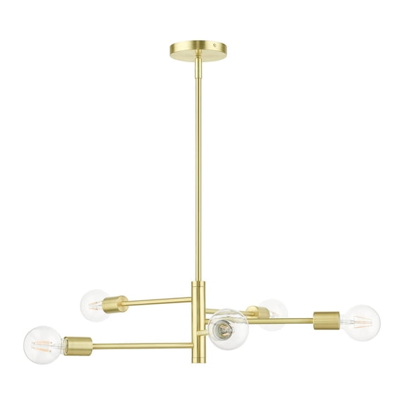 Livex Lighting - Bannister - 5 Light Chandelier in Mid Century Modern Style - 24