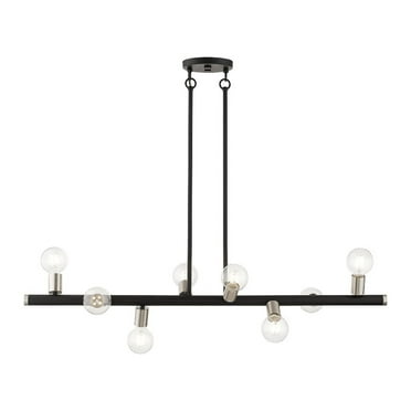 Livex Lighting - Bannister - 8 Light Large Linear Chandelier In Modern