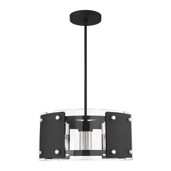Livex Lighting - Barcelona - 7 Light Pendant in Industrial Style - 8 Inches wide