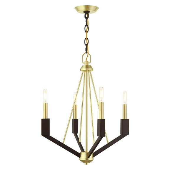 Livex Lighting - Beckett - 4 Light Mini Chandelier in Industrial Style - 18