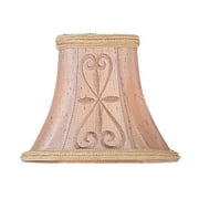 Livex Lighting Beige Silk Square Bell Lamp Shade