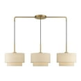 thumbnail image 1 of Livex Lighting - Bellingham - 3 Light Large Linear Chandelier In Mid-Century, 1 of 15