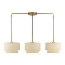 Livex Lighting - Bellingham - 3 Light Large Linear Chandelier In Mid-Century