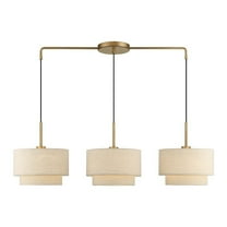 Livex Lighting - Bellingham - 3 Light Large Linear Chandelier In Mid-Century