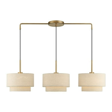 Livex Lighting - Bellingham - 3 Light Large Linear Chandelier In Mid-Century