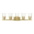 thumbnail image 1 of Bennington 5 - Light Natural Brass Brass Farmhouse / Industrial / Modern Incandescent Steel Wall Sconce, 1 of 15