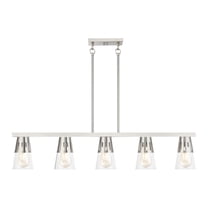 Livex Lighting - Bennington - 5 Light Large Linear Chandelier In Modern