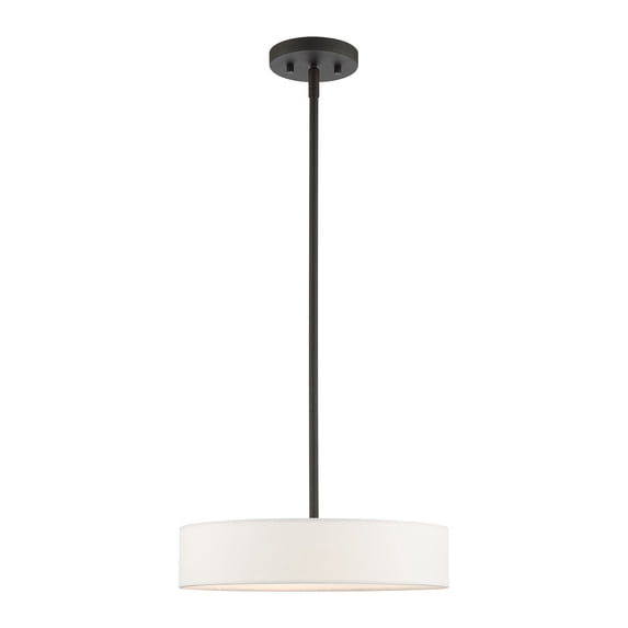 Livex Lighting Black with Brushed Nickel Accents Pendant 46923-04