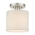 thumbnail image 1 of Livex Lighting - Blossom - 1 Light Petite Semi-Flush Mount In Transitional, 1 of 8