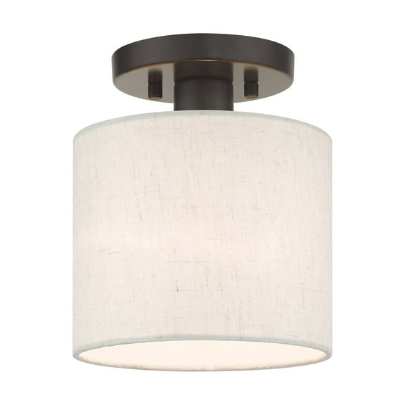 Livex Lighting - Blossom - 1 Light Petite Semi-Flush Mount In Transitional