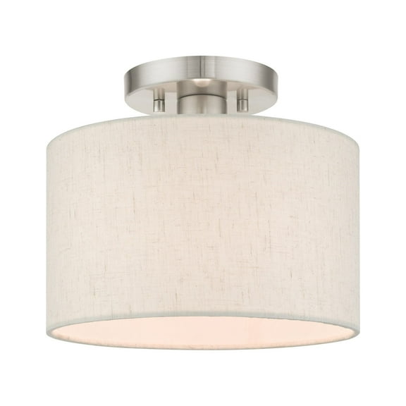 Livex Lighting - Blossom - 1 Light Small Semi-Flush Mount In Transitional