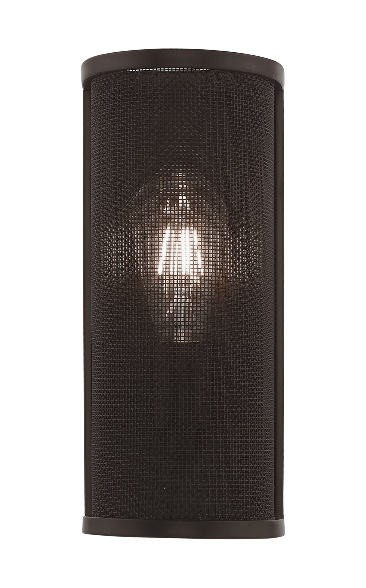Bronze Stainless Steel Mesh Shade Wall Sconce