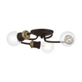 thumbnail image 1 of 46383-07 Livex Lighting Bromley - 3 Light Flush Mount In Transitional Style-4.63 Inches Tall and 13 Inches Wide-Bronze/Antique Brass Finish, 1 of 8