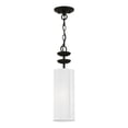 thumbnail image 1 of 42981-04 Livex Lighting Brookdale - 1 Light Mini Pendant In Transitional Style-18.25 Inches Tall and 5.13 Inches Wide-Black Finish    -Traditional, 1 of 8