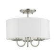 thumbnail image 1 of Livex Lighting - Brookdale - 3 Light Semi-Flush Mount In Transitional Style-11, 1 of 8