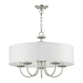 thumbnail image 1 of 42985-91 Livex Lighting Brookdale - 5 Light Pendant In Transitional Style-16.5 Inches Tall and 23 Inches Wide-Brushed Nickel Finish    -Traditional, 1 of 10