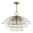 thumbnail image 1 of Livex Lighting - Brooklyn - 4 Light Chandelier in Industrial Style - 28 Inches, 1 of 2