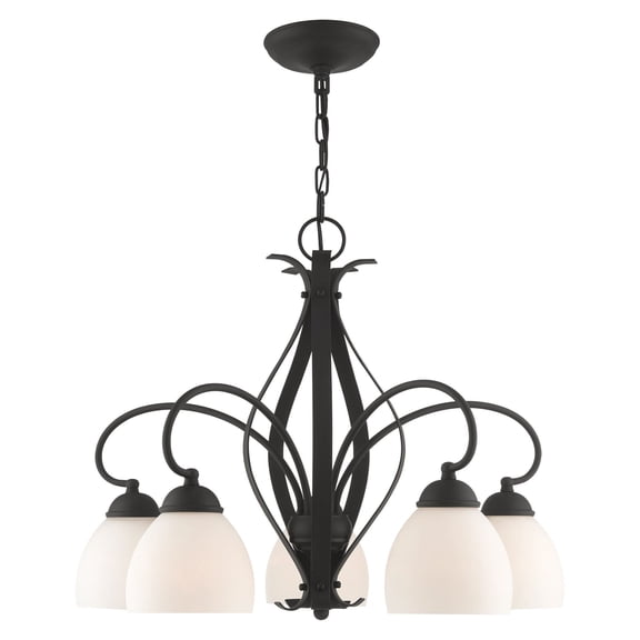 Livex Lighting Brookside Chandelier in Black