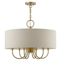 45427-48 Livex Lighting Burnett - 7 Light Pendant In Refined Style-18.75 Inches Tall and 24 Inches Wide     -Traditional Installation